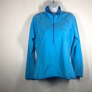 Columbia Omni Wick blue fleece pullover size large